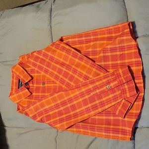 Orange plaid CK Jean's size 7-boys